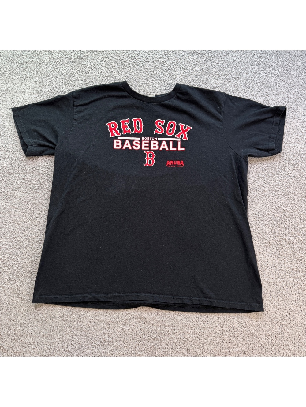 Boston Red Sox Baseball Aruba Graphic T-Shirt Black 2XL MLB Yazbek